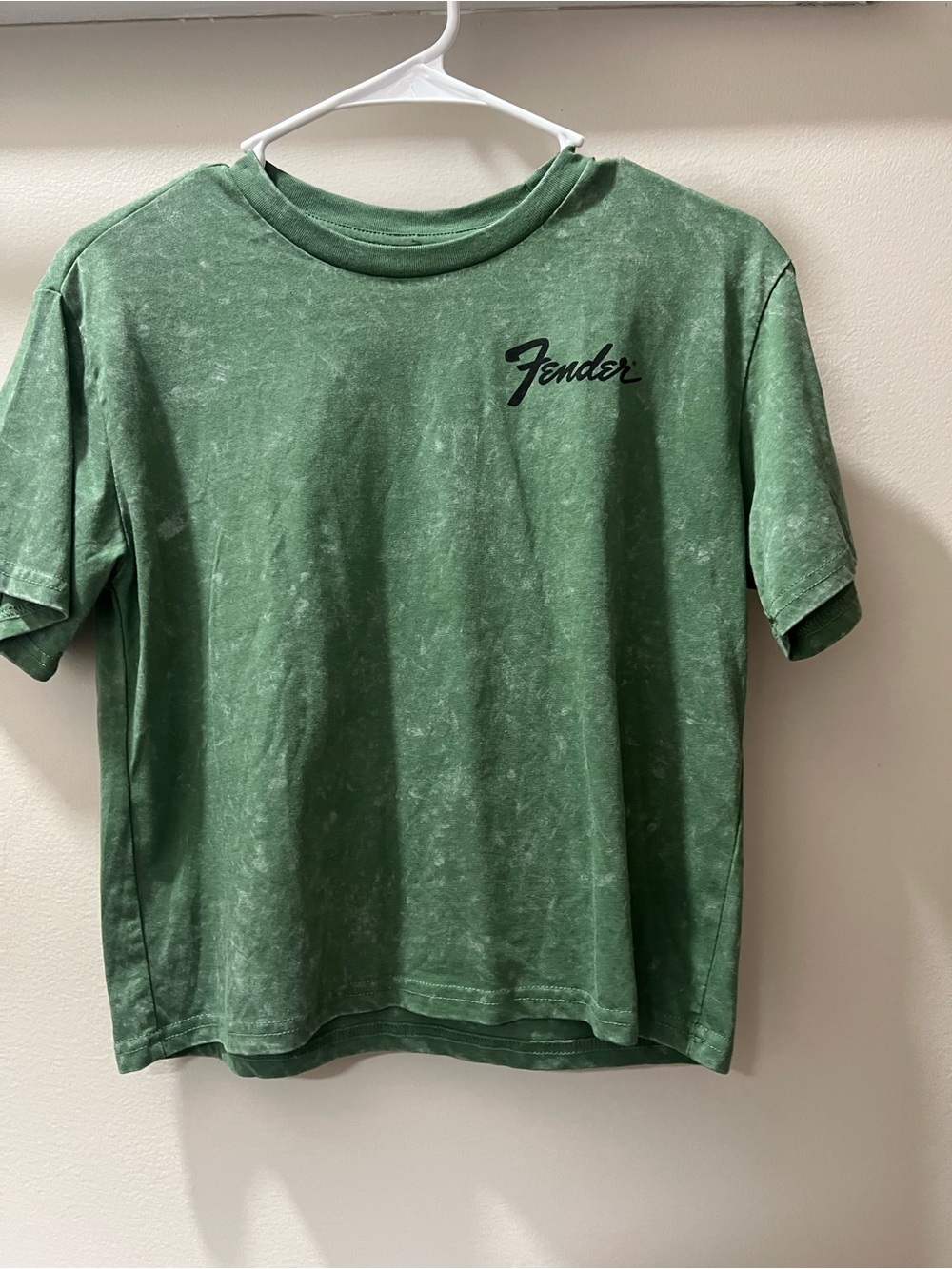 Fender Kids Mineral-Wash Green Logo Tee